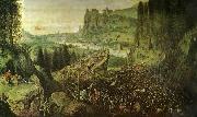Pieter Bruegel sauls sjalvmord Spain oil painting artist